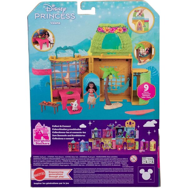 Mattel Disney Vaiana Casa delle Bambole con Mini-Pupazza, Accessori e Animale Amico