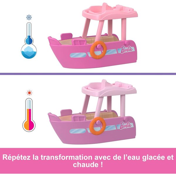 Barbie Mini-BarbieLand Dream Bateau Farbwechsel mit Pool und Rodelbahn