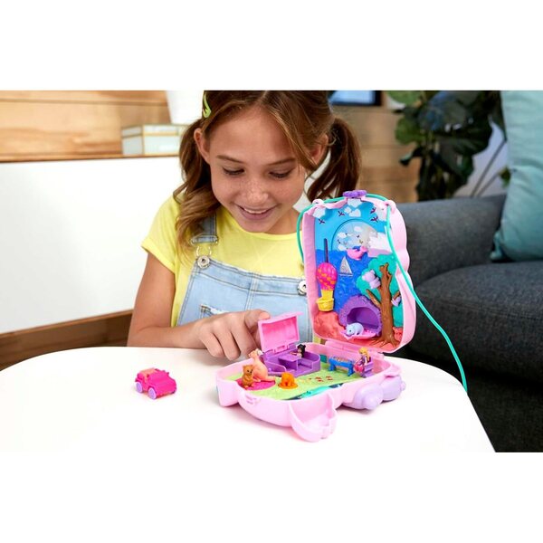 Polly Pocket Koala Adventure: Handtasche mit Aufklebern und Tieren aus dem australischen Busch