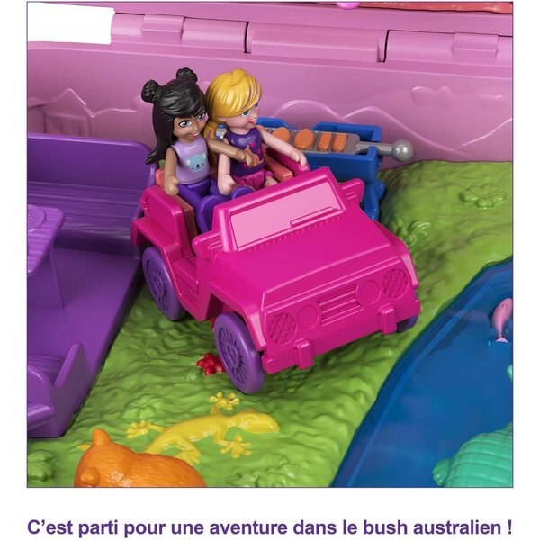 Polly Pocket Koala Adventure: Handtasche mit Aufklebern und Tieren aus dem australischen Busch
