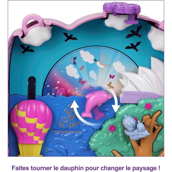 Polly Pocket Koala Adventure: Handtasche mit Aufklebern und Tieren aus dem australischen Busch