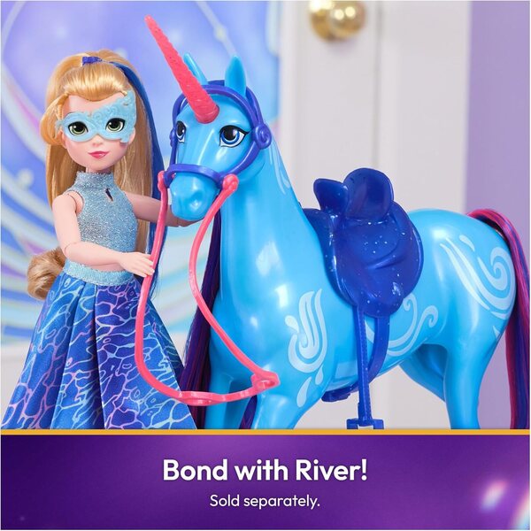 Isabel Unicorn Academy 24,1 cm große Maskenpuppe mit 11 Accessoires für die Kleinen