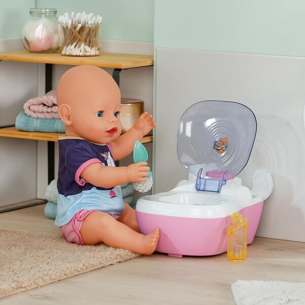 BABY born Toilettes per bambole 36-43 cm con suoni e accessori inclusi