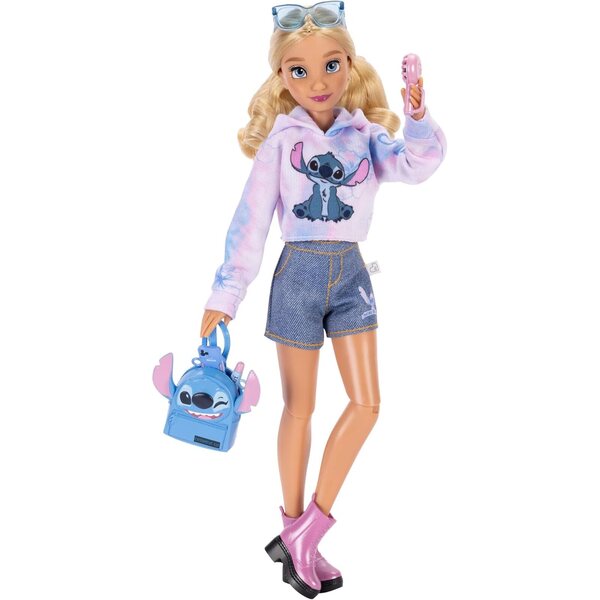 Stitch Disney ILY 4EVER 29 cm große Puppe mit 13 Gelenken und blauem Modeoutfit