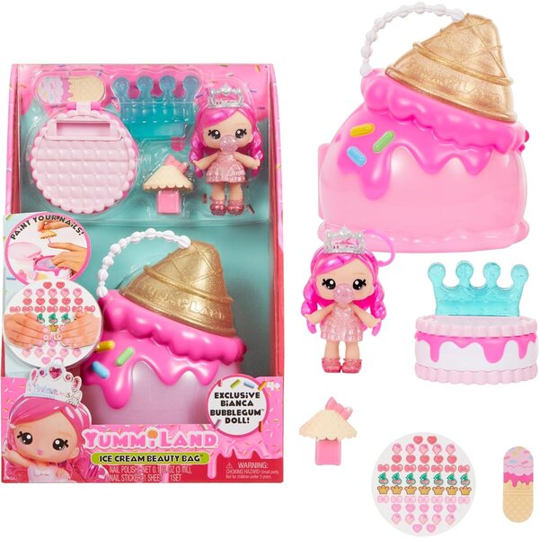 Yummiland Beauty Bag Ice Cream: Make-up-Tasche mit Bianca Bubblegum-Puppen und Zubehör