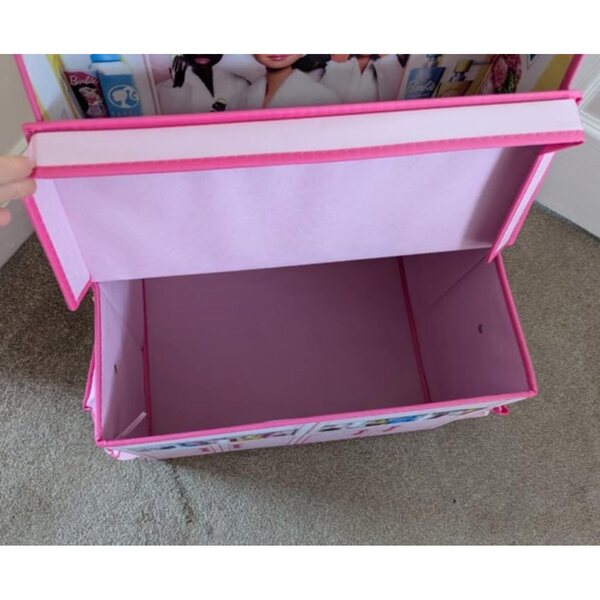 Barbie 2-in-1-Klappkommode mit Schminktisch und Organizer für über 60 Puppen