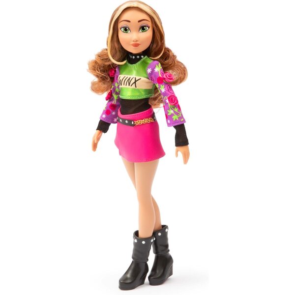 Winx Club Flora Beauty Pop-pop met concertoutfit en glittergel voor meisjes 4+