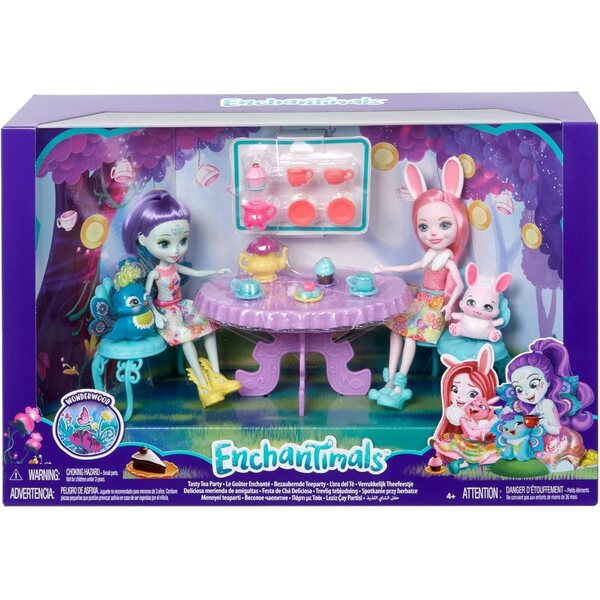 Enchantimals The Enchanted Tea Party mit Peacock Patter und Bree's Rabbit, inklusive Zubehör