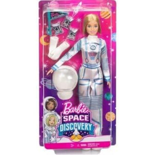 Barbie Blonder Astronaut mit 7 Zubehörteilen – Berufsspielzeug für Mädchen ab 3 Jahren