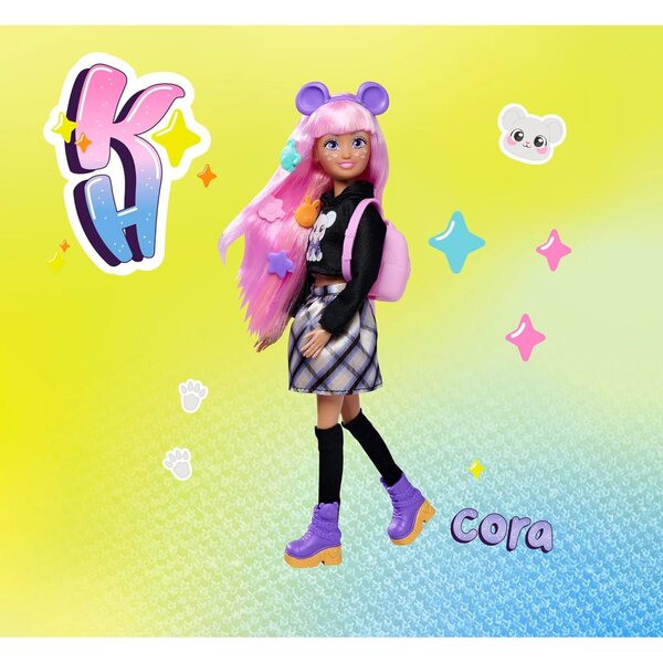 Simba Kawaii Hi Cora – Gelenkpuppe 26 cm mit Zubehör und Kurumi-Maus