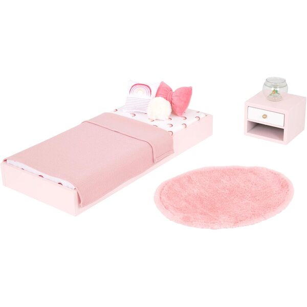 Our Generation Set Camera da Letto per Bambole 46 cm con Letto e Comodino