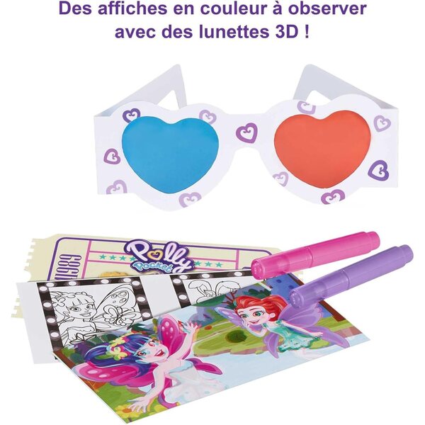 Polly Pocket Popcorn Surprises Box-Set mit Mini-Kino und kreativem Zubehör 2021