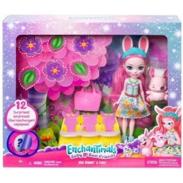 Cofanetto Enchantimals Bree Lapin et Twist 15cm con Accessori e Amici Segreti