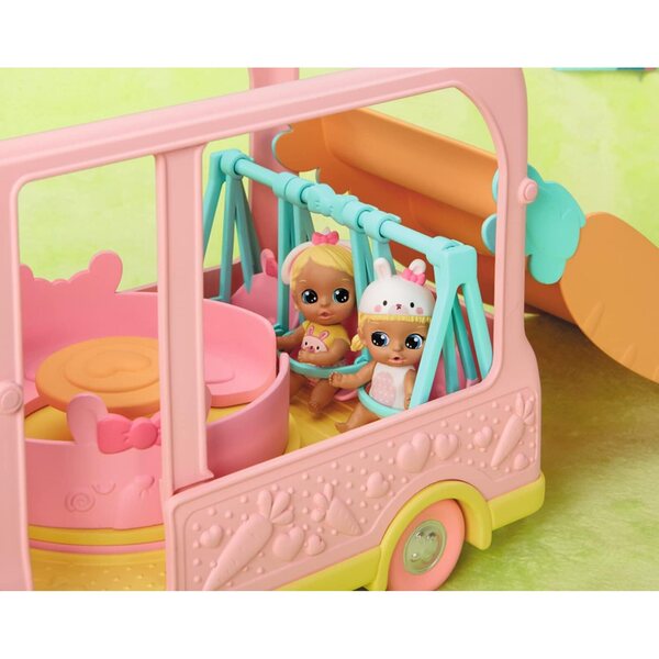 BABY born Surprise Bus Lapin für Mini-Babys mit Karottenzubehör, ab 3 Jahren