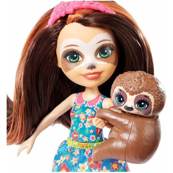 Enchantimals Faultier-Maniküre-Set mit Sela-Puppe und tropischen Accessoires
