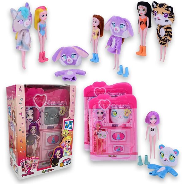My Little Princess Animalove Set mit 2 Puppen mit Zubehör und Plüschmasken