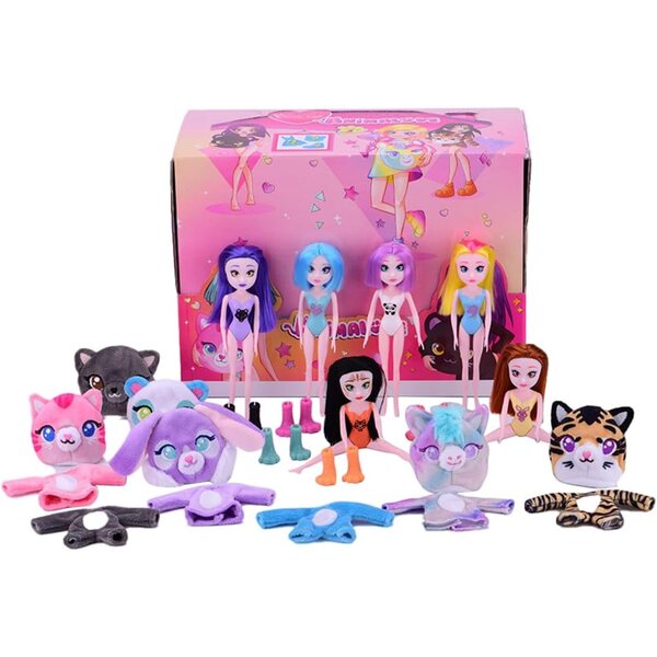 My Little Princess Animalove Set mit 2 Puppen mit Zubehör und Plüschmasken