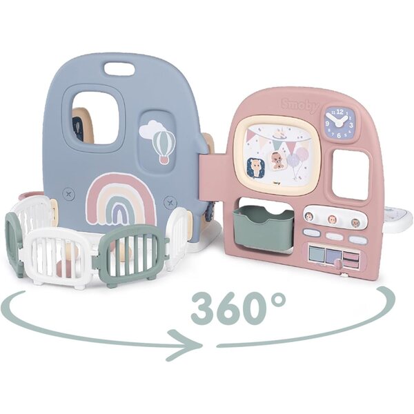 Smoby Baby Care Crèche 5 Play Spaces with 27 Accessories - For Children from 3 Years