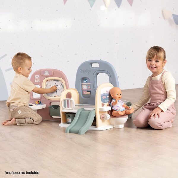 Smoby Baby Care Crèche 5 Play Spaces with 27 Accessories - For Children from 3 Years