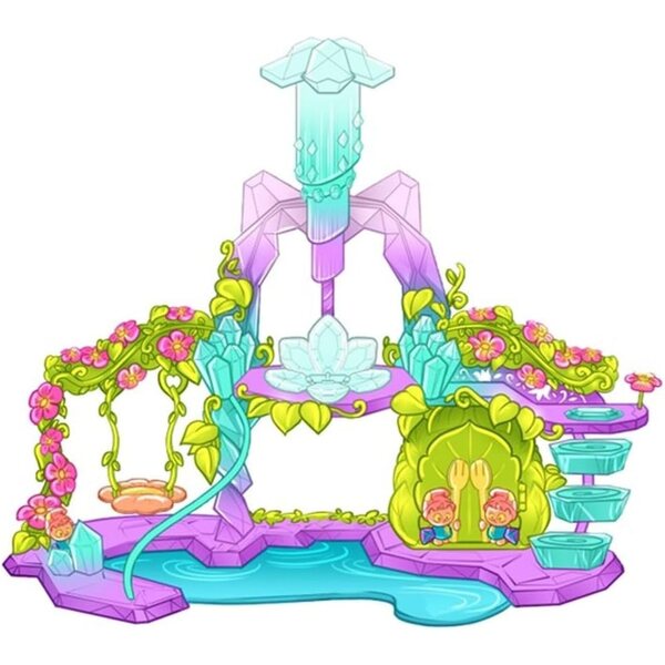 Gabby's Dollhouse: Gartenset mit Pandy Paws-Figuren, Kitty-Zwerg und 9 Zubehörteilen