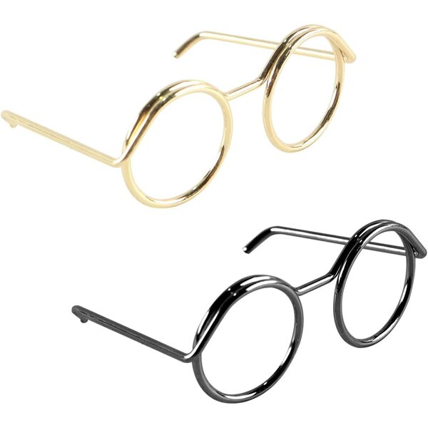 Set 6 Mini Occhiali in Metallo per Bambole, Accessori Fashion e Regalo Ideale