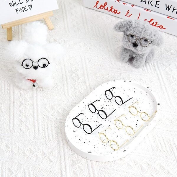 Set 6 Mini Occhiali in Metallo per Bambole, Accessori Fashion e Regalo Ideale