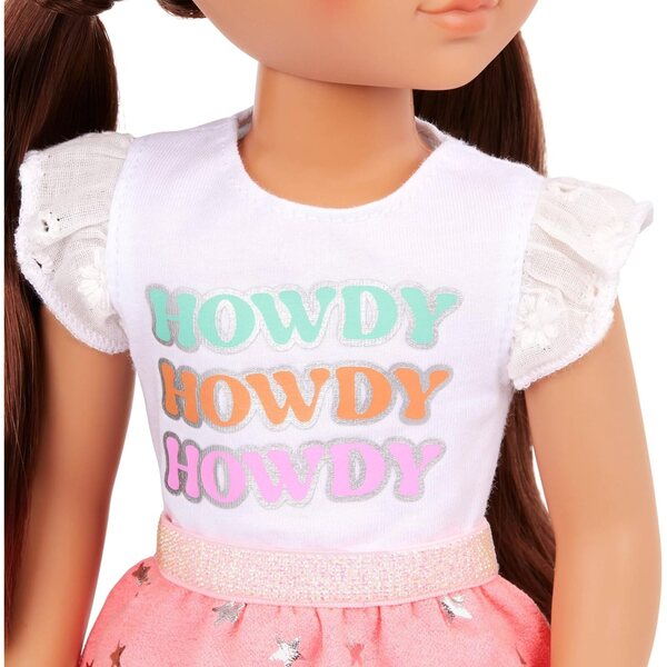 Glitter Girls Set Abbigliamento Equitazione per Bambole 36 cm - Look Cowgirl Brillante