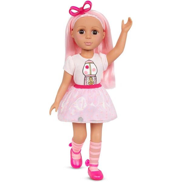Glitter Girls Tenuta Rosa e Bianca per Bambole 36 cm - Look Dolce e Brillante