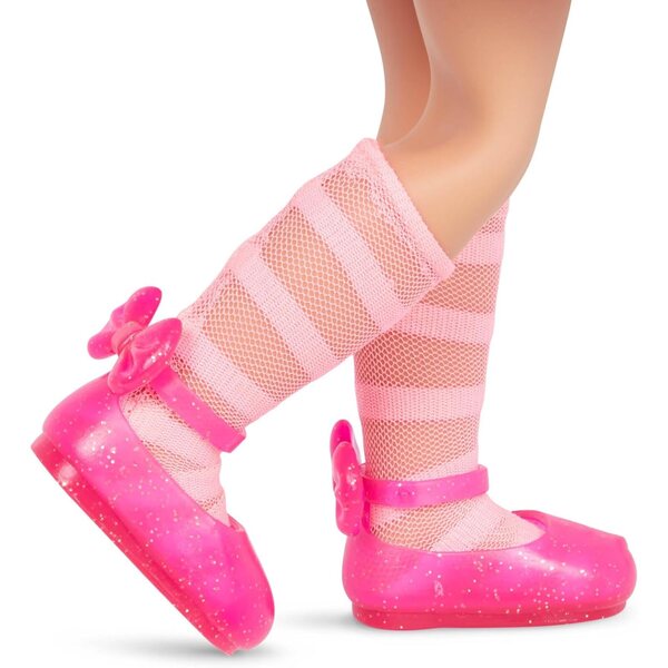Glitter Girls Tenuta Rosa e Bianca per Bambole 36 cm - Look Dolce e Brillante