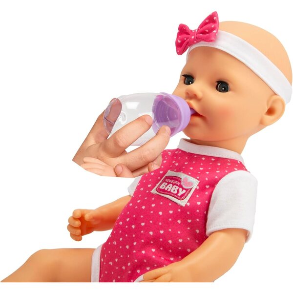 New Born Baby Hungry Simba 38 cm große Puppen mit Magic Cuillère und interaktiven Sounds