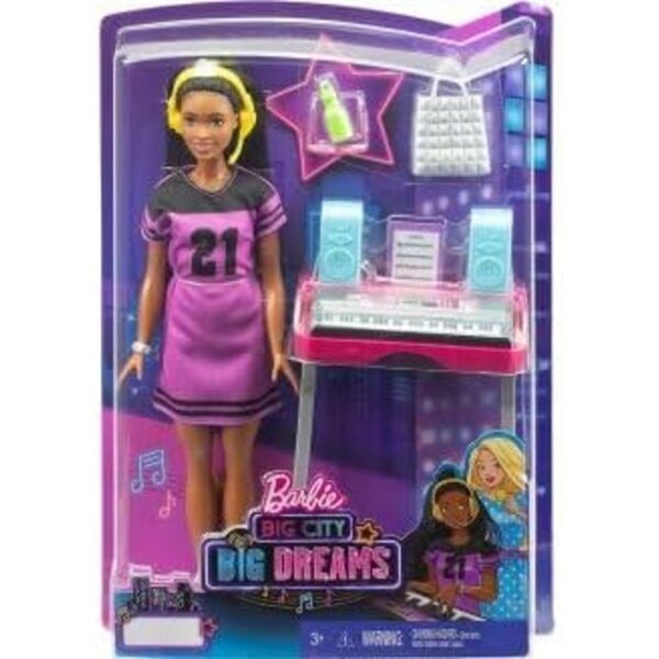 Barbie Star of New York Set mit Klavier und 4 Zubehörteilen – Spiel für Kinder ab 3 Jahren