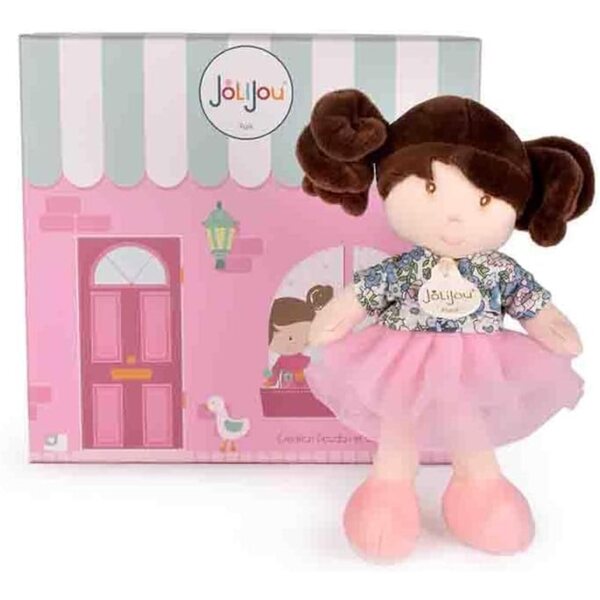 JOLIJOU Émilie – Anziehpuppe mit 3 kompletten Outfits für Kinder ab 12 Monaten
