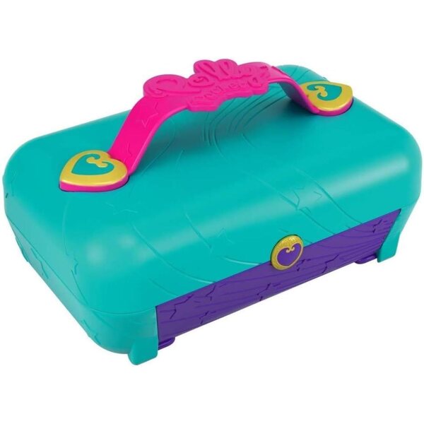 Polly Pocket Überraschungsparty-Box-Set mit 2 Mini-Figuren und Zubehör, 5 Überraschungen