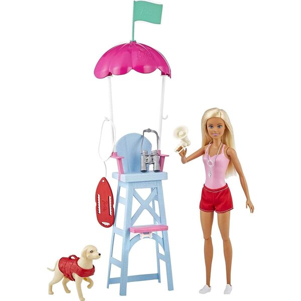 Rettungsschwimmerpuppenbox mit Zubehör und Hund - Lernspiel 3+
