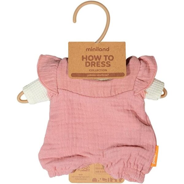 Miniland Abbigliamento per Bambole 21 cm - Pigiama Morbido e Confortevole