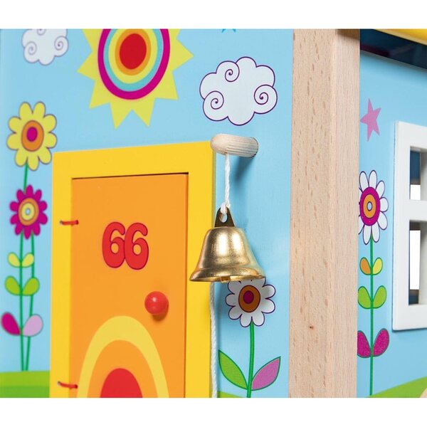 Caravan Spirit Goki – Puppenhaus aus Holz mit 12 Zubehörteilen, kreatives Spiel für Kinder