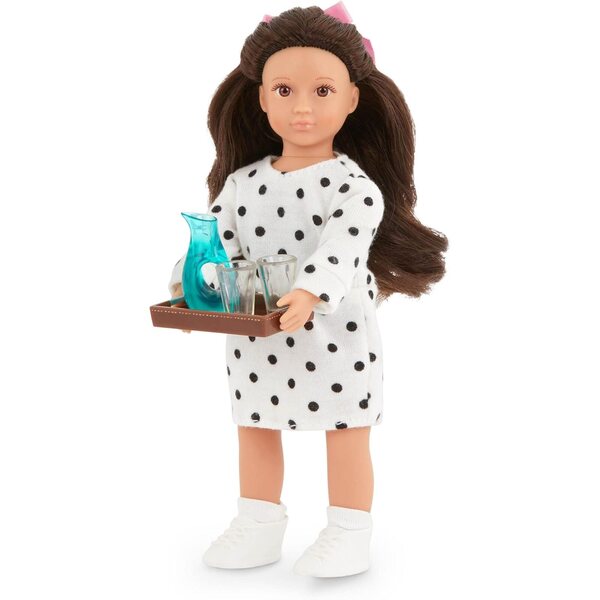 Amelia Esszimmerset für 15 cm große Puppen mit Tisch, Stühlen und Loren-Zubehör