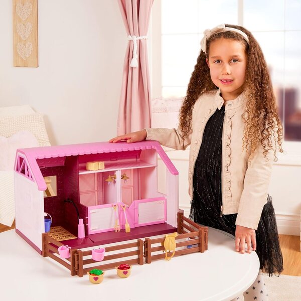 Lori - Stall- und Pferdeset mit Philippa 15 cm Puppe und Spielzubehör für Kinder ab 3 Jahren