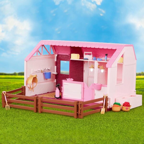 Lori - Stall- und Pferdeset mit Philippa 15 cm Puppe und Spielzubehör für Kinder ab 3 Jahren