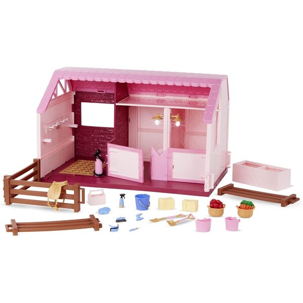 Lori - Stall- und Pferdeset mit Philippa 15 cm Puppe und Spielzubehör für Kinder ab 3 Jahren