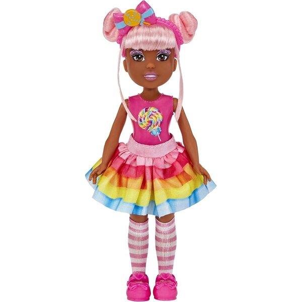 MGA Dream Bella Jaylen 14 cm große Prinzessinnenpuppe mit rosa Haaren und Süßigkeitenduft