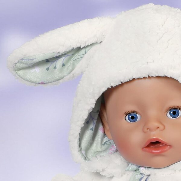 BABY born Mouton Outfit mit Kleid, Hose und Kapuze für 43 cm Puppen