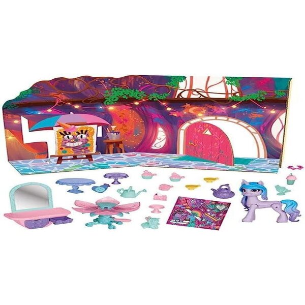 Hasbro My Little Pony Izzy Moonbow con 20 Accessori per L'Ora del Tè, da 3 Anni