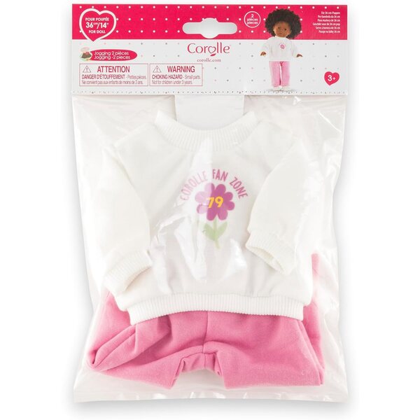 Corolle Jogging 2-teilig für 36 cm große Puppe, lässiger und trendiger Look ab 3 Jahren