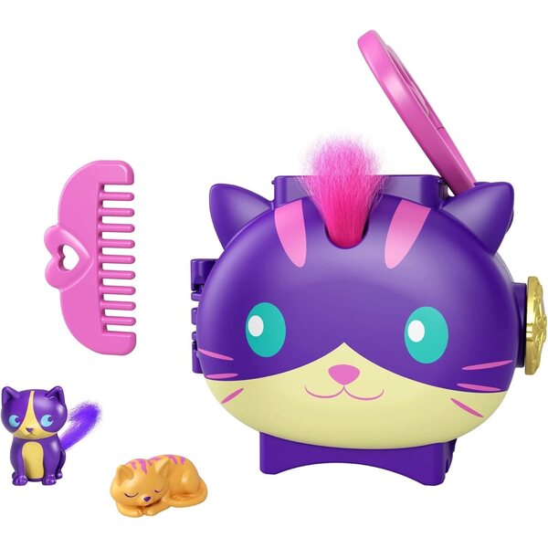 Polly Pocket Pet-Sammelmedaillon: Tierset mit Zubehör und Spielen