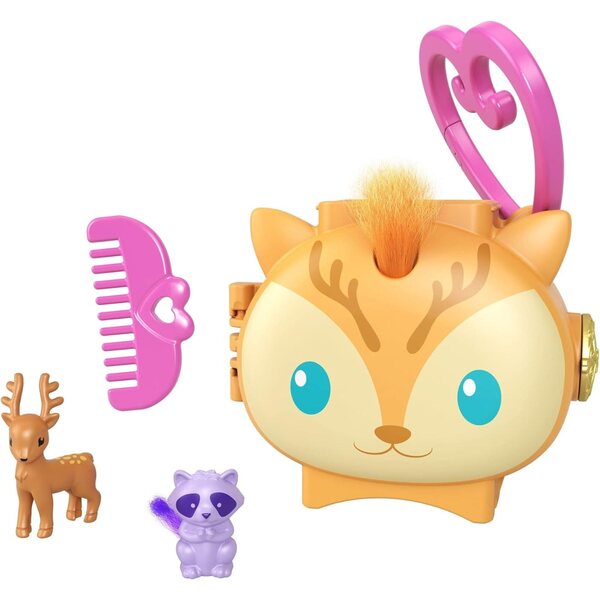 Polly Pocket Pet-Sammelmedaillon: Tierset mit Zubehör und Spielen