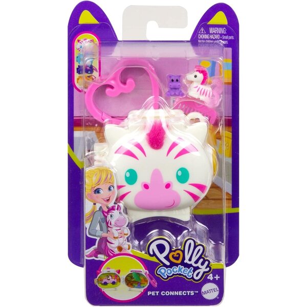 Polly Pocket Pet-Sammelmedaillon: Tierset mit Zubehör und Spielen