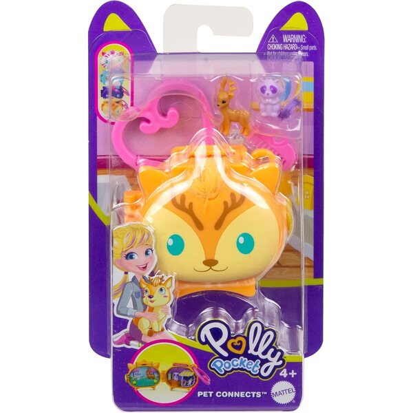 Polly Pocket Pet-Sammelmedaillon: Tierset mit Zubehör und Spielen
