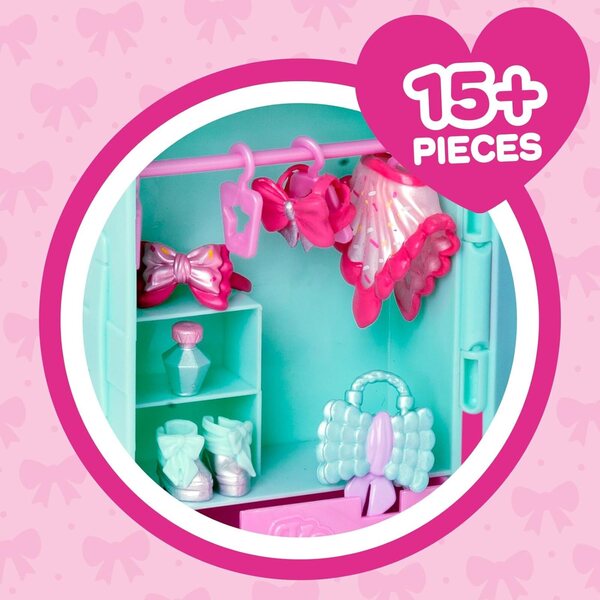 KOOKYLOOS Sweet Wishes: Modepuppen-Set mit Koffer, Accessoires und Tieren