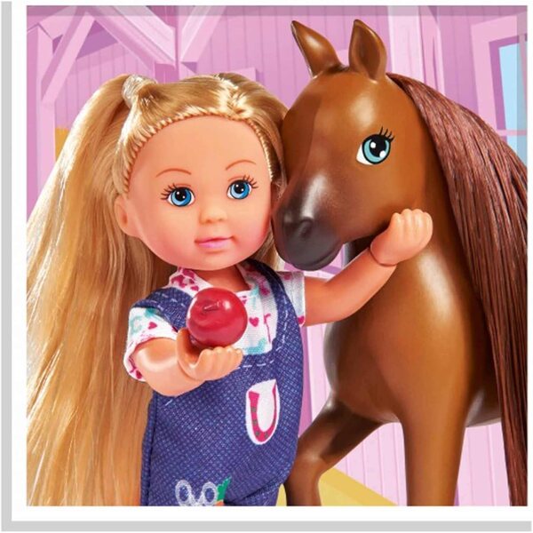 Simba Evi Love Horse Veterinary Clinic mit Puppen und Zubehör für Kinder
